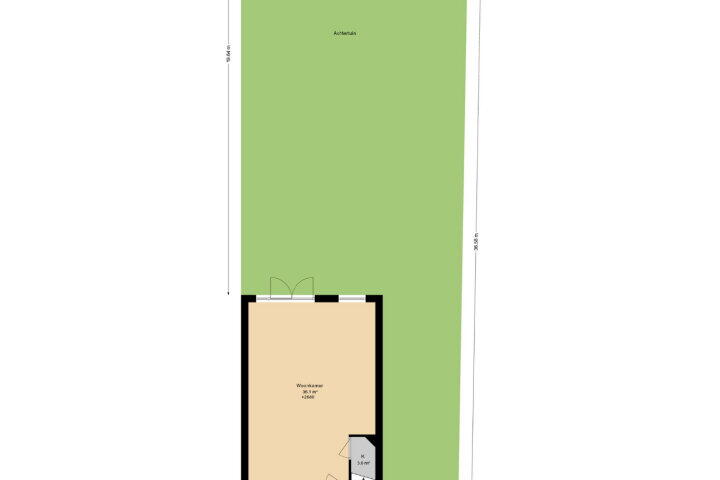 Plattegrond – Bij de Broeders 46, Kerkrade