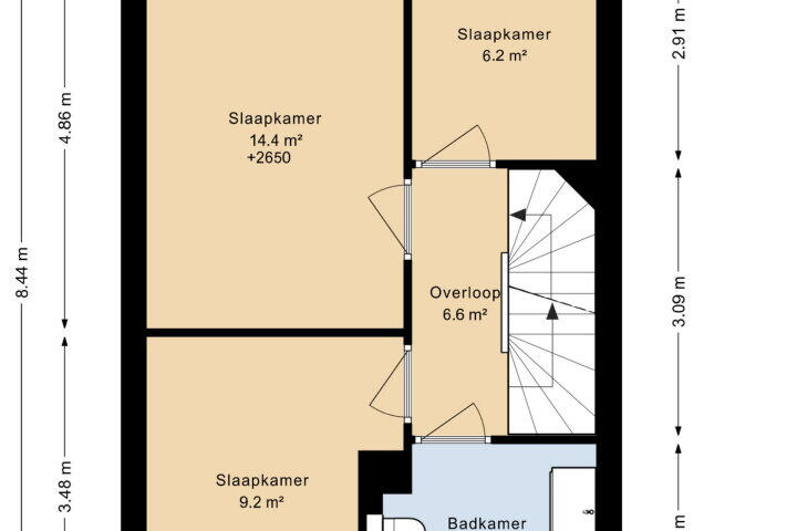 Plattegrond – Bij de Broeders 46, Kerkrade
