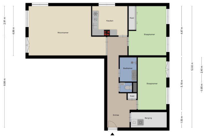Plattegrond – Bijlmerdreef 1158, Amsterdam