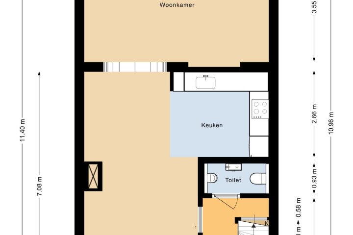 Plattegrond – Bilderdijkstraat 61, Heerhugowaard