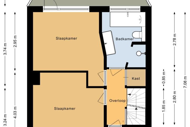 Plattegrond – Bilderdijkstraat 61, Heerhugowaard