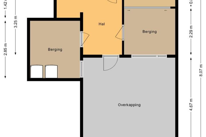 Plattegrond – Bilderdijkstraat 61, Heerhugowaard