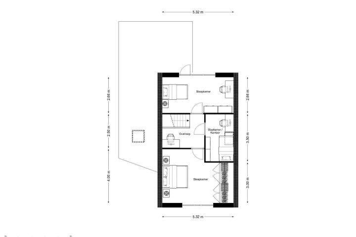 Plattegrond – Bildwei 25, Rottevalle