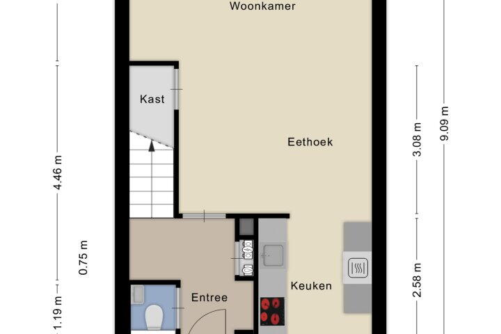 Plattegrond – Binnenhaven 4, Biddinghuizen