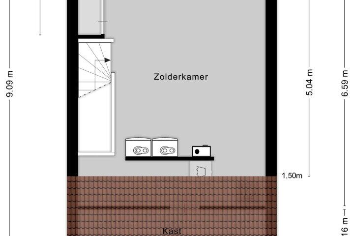 Plattegrond – Binnenhaven 4, Biddinghuizen
