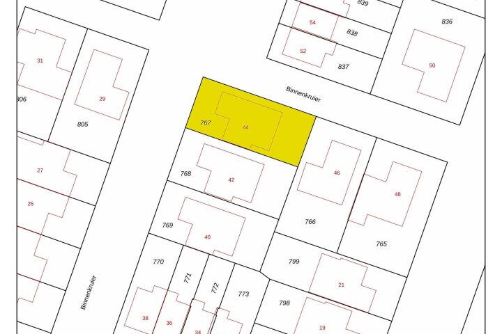Plattegrond – Binnenkruier 44, Stompetoren
