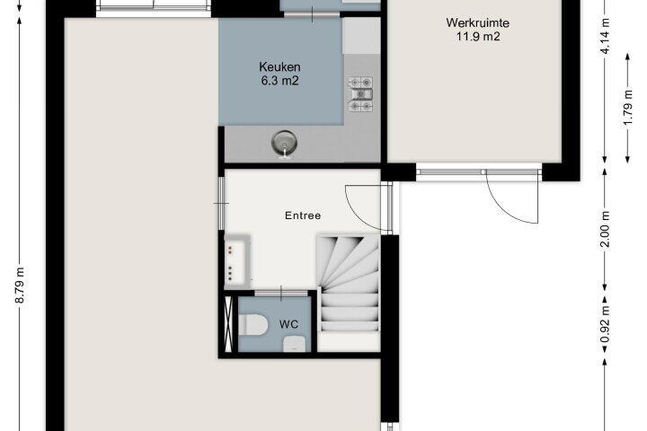 Plattegrond – Binnenroede 18, Smilde