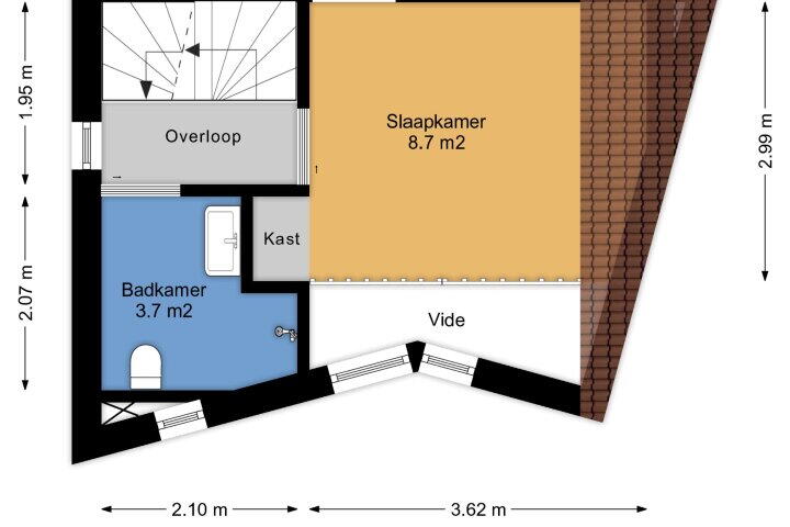 Plattegrond – Bisschopshof 23, Diever