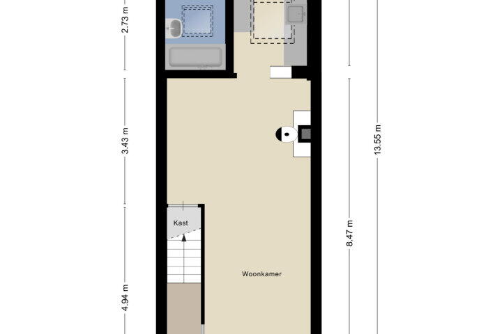 Plattegrond – Bisschopsweg 121, Amersfoort