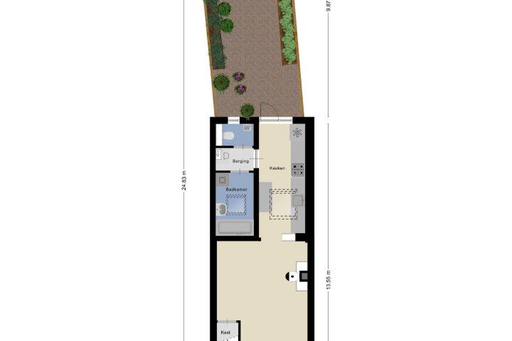 Plattegrond – Bisschopsweg 121, Amersfoort