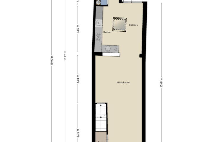 Plattegrond – Bisschopsweg 64, Amersfoort