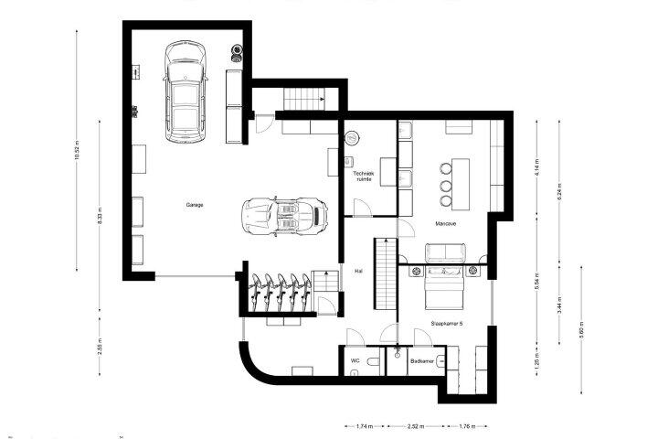 Plattegrond – Bjirkestrjitte 6, Lemmer