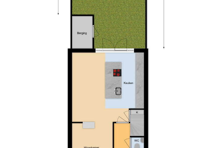 Plattegrond – Blauw-roodlaan 109, Zoetermeer