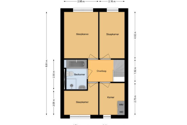 Plattegrond – Blauw-roodlaan 109, Zoetermeer
