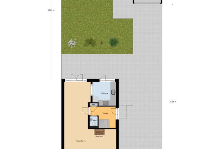 Plattegrond – Blauwe Hof 4307, Wijchen