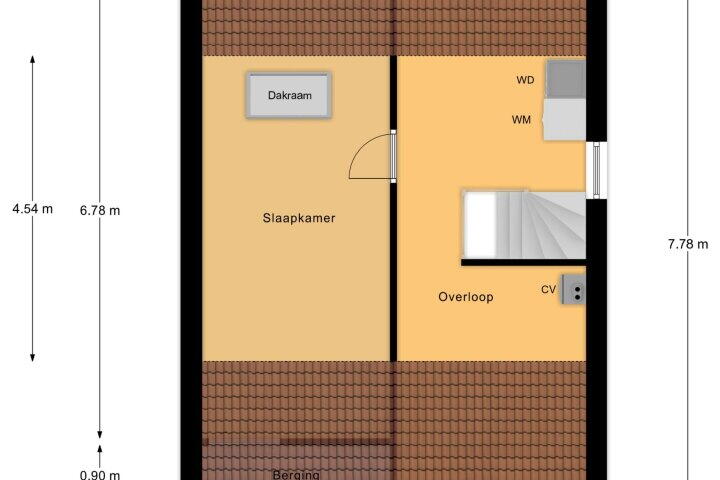 Plattegrond – Blauwe Hof 4307, Wijchen