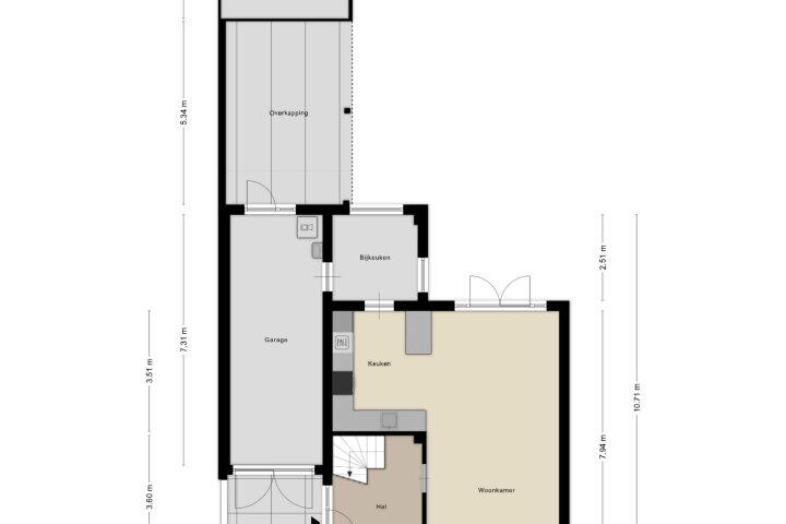 Plattegrond – Blauwe Hof 4404, Wijchen