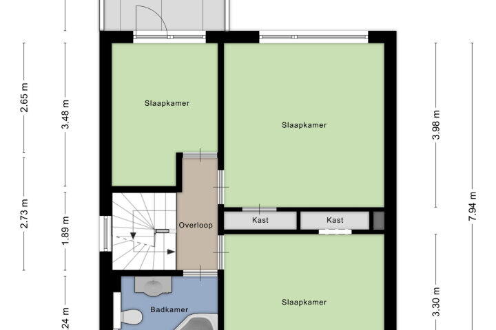 Plattegrond – Blauwe Hof 4404, Wijchen