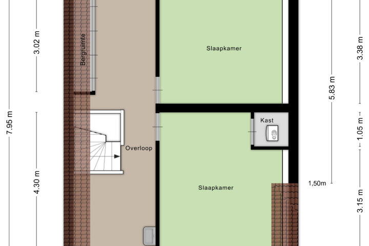 Plattegrond – Blauwe Hof 4404, Wijchen
