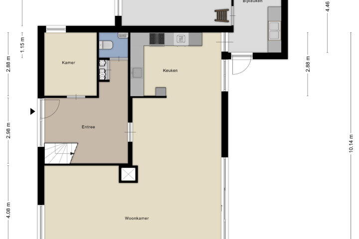 Plattegrond – Blauwe Hof 7703, Wijchen