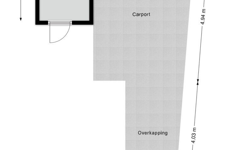 Plattegrond – Blauwververstraat 22, Hardenberg