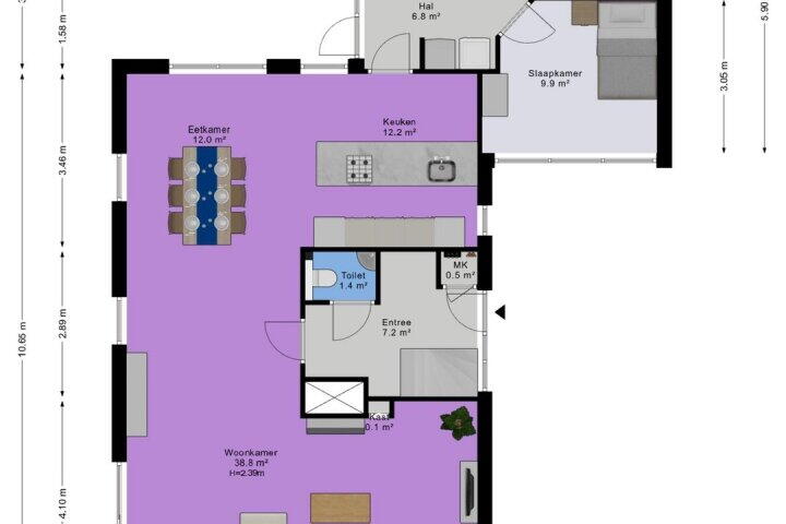 Plan – Blikbree 1, Assen