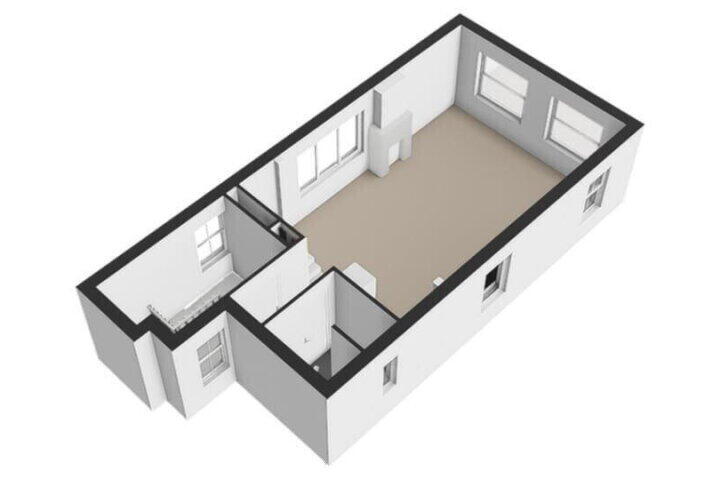 Plattegrond – Bloemstraat 27 2A, Amsterdam