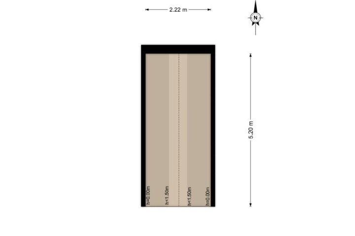 Plattegrond – Bloemstraat 27 2A, Amsterdam