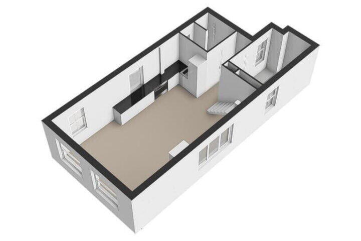 Plattegrond – Bloemstraat 27 2A, Amsterdam