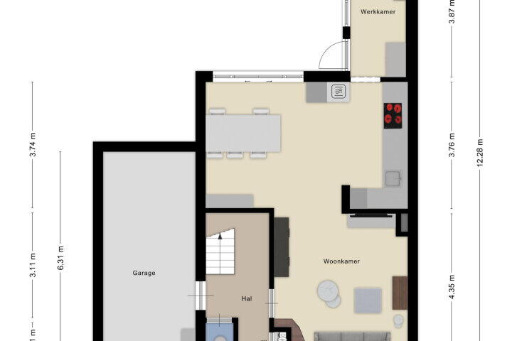 Plattegrond – Blomakker 14, Wouw