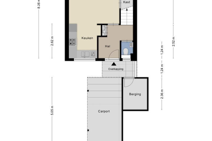 Plattegrond – Boelestein 15, Amersfoort