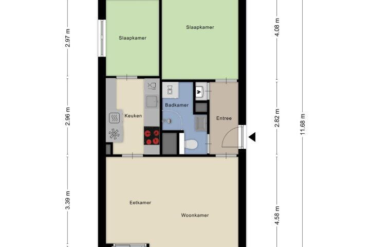 Plattegrond – Boeninlaan 297, Amsterdam
