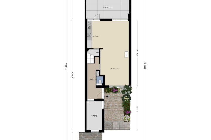 Plattegrond – Bogaartsborg 32, Maastricht