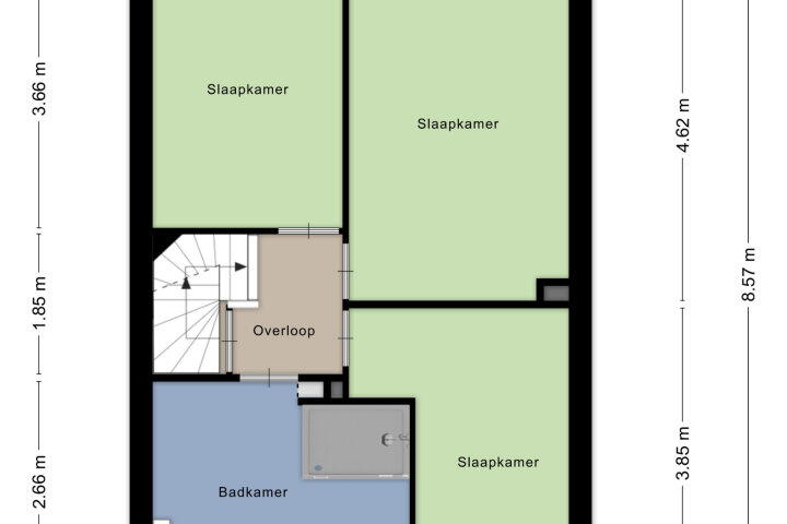 Plattegrond – Bogaartsborg 32, Maastricht