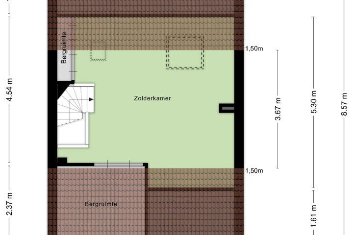 Plattegrond – Bogaartsborg 32, Maastricht