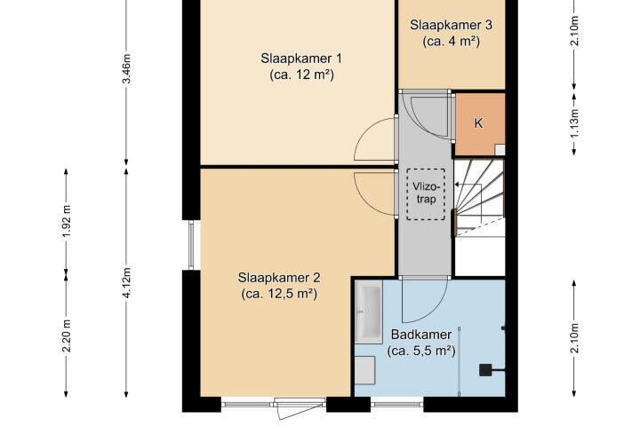 Plattegrond – Bolderikplein 7, Maastricht