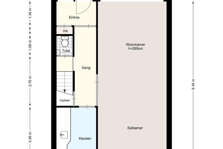 Plattegrond – Bolestein 79, Amsterdam