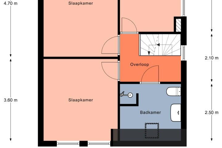 Plattegrond – Bolster 25, Peize