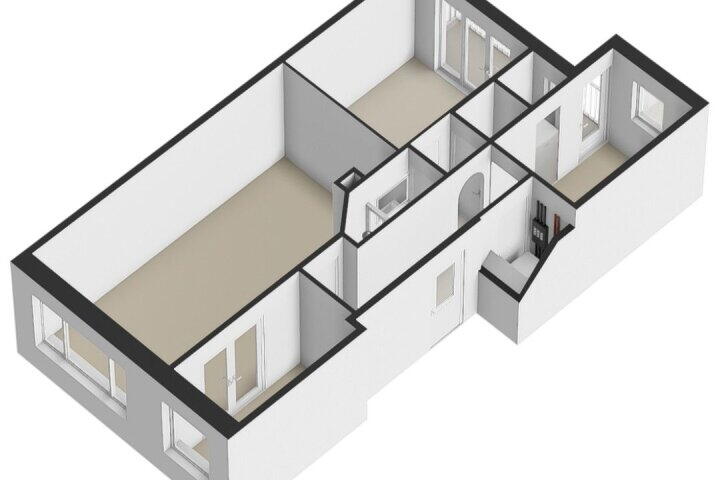 Plattegrond – Bonairestraat 50 1, Amsterdam