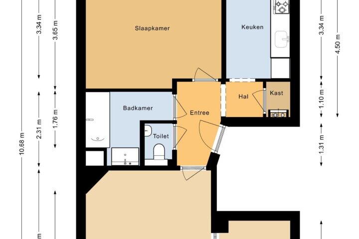 Plattegrond – Bonairestraat 77 2, Amsterdam