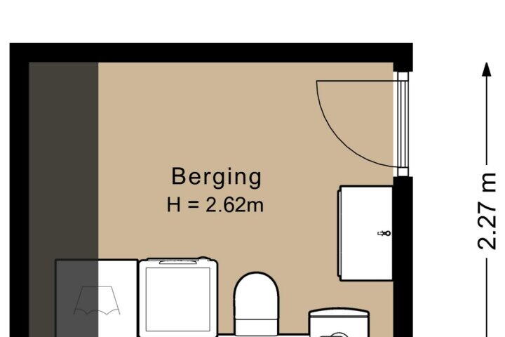 Plattegrond – Bonairestraat 77 2, Amsterdam
