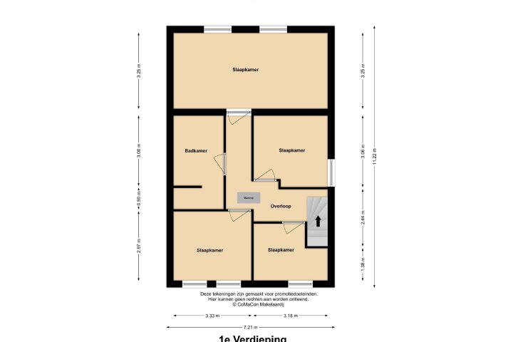 Plattegrond – Bonenkampstraat 12, Lottum