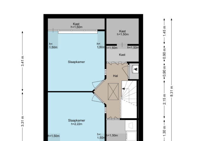 Plattegrond – Boogschutter 6, Amstelveen