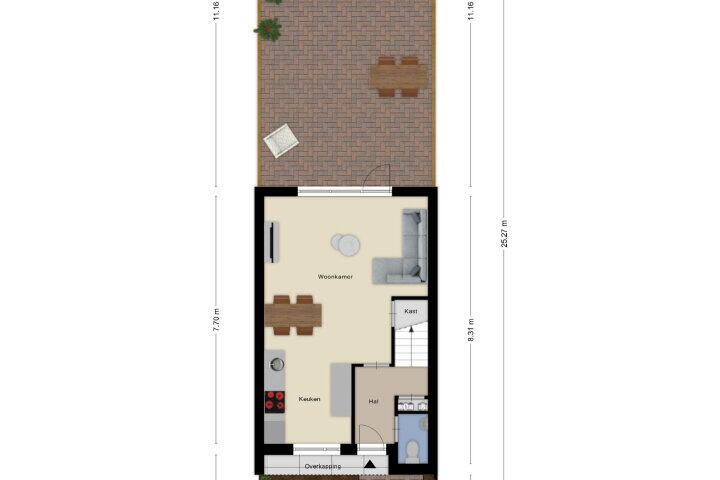 Plattegrond – Boomhoefstraat 3, Wouw