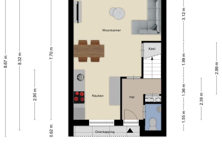 Plattegrond – Boomhoefstraat 3, Wouw