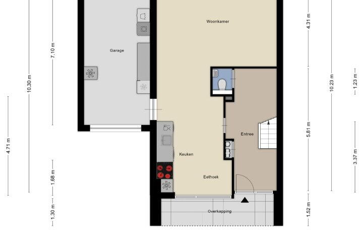 Plattegrond – Boomkleverlaan 241, Zeewolde