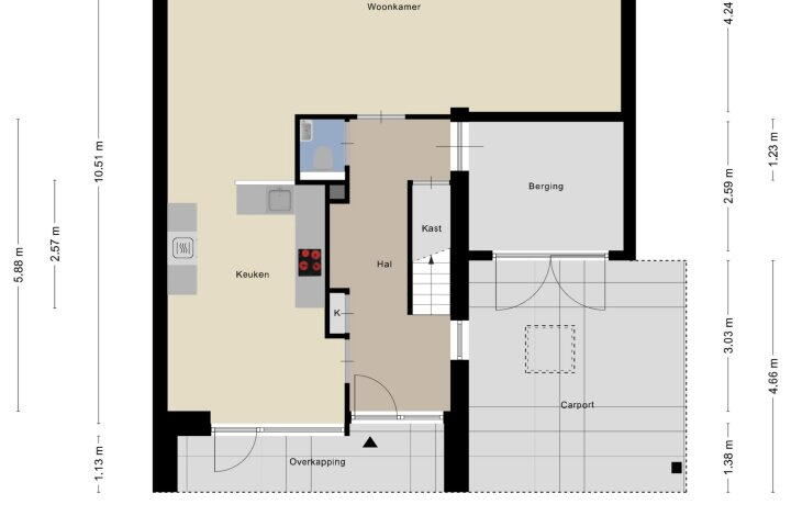 Plattegrond – Boomkleverlaan 243, Zeewolde