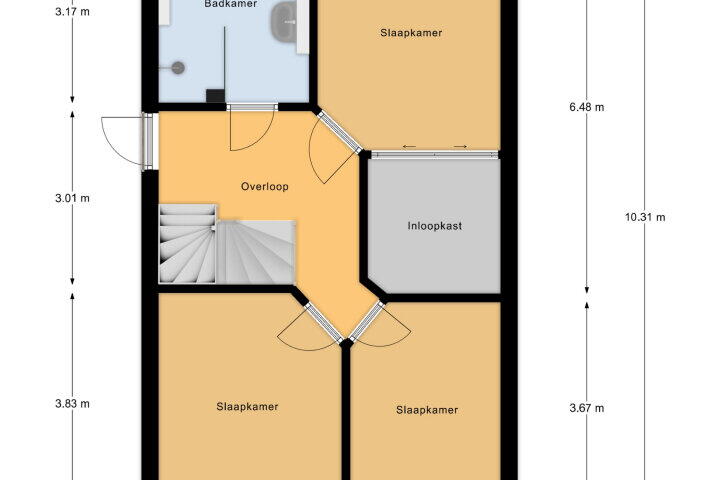Plattegrond – Boonmanstraat 11, 's-heerenhoek