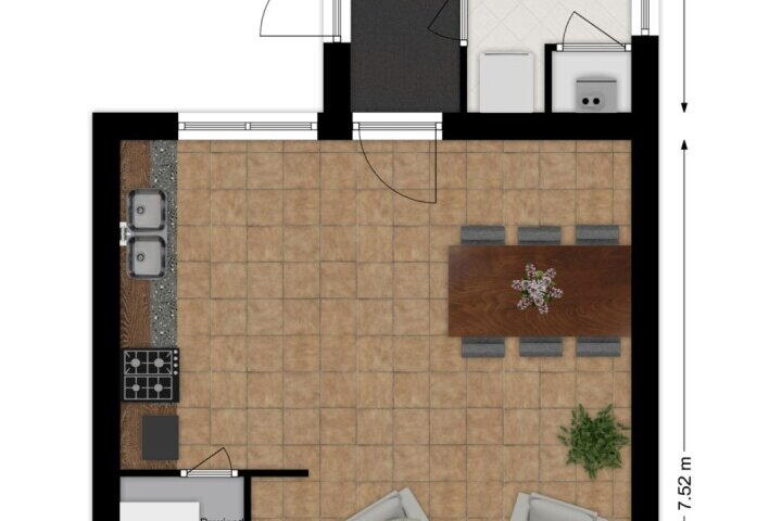 Plattegrond – Boorstraat 29, Hardinxveld-Giessendam