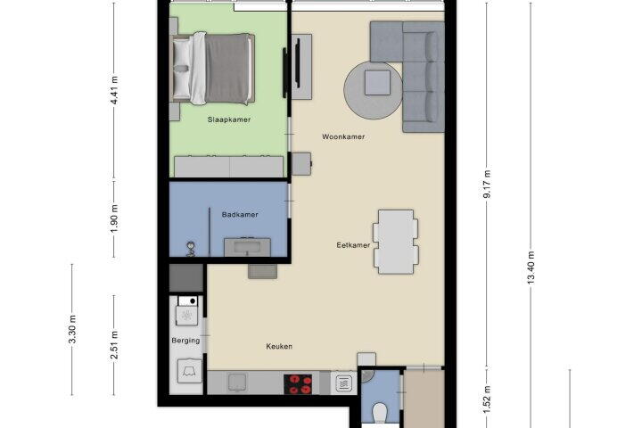 Plattegrond – Bordeslaan 384, Den Bosch